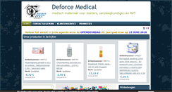 Desktop Screenshot of deforcemedical.be