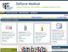 Tablet Screenshot of deforcemedical.be